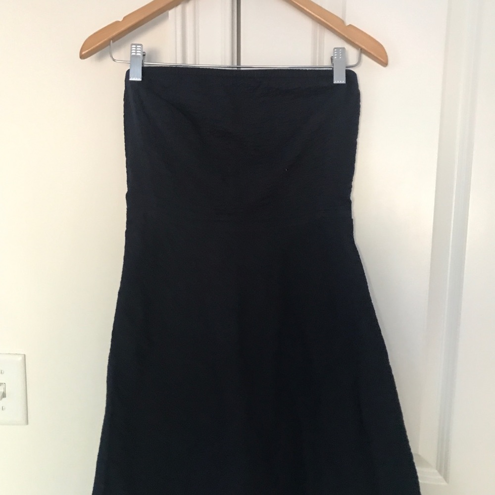J. Crew strapless dress size 2 navy